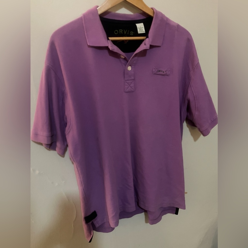 Orvis Men's Polo in Rich Purple, Size L